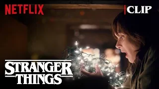 Joyce Christmas Lights Scene (Winona Ryder) | Stranger Things | Netflix