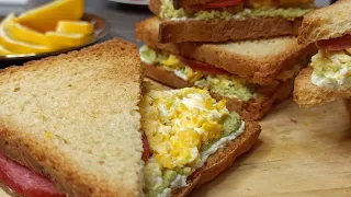 Таңкы аштар/ Бутерброд/ Тост с яйцом скрамбл. Завтраки