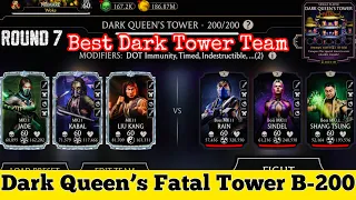 Fatal Dark Queen’s Tower Boss Battle 200  & Hard Battle 184 Fight + Reward MK Mobile