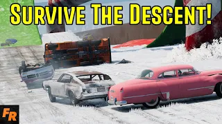 Survive The Icy Descent! - BeamNG Drive - Superlights And Classic Cars