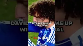 David Luiz Pre Game Ritual For Fernando Torres ⚽️😱 #football #shorts