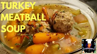 Turkey Meatball Soup with Vegetables|Ground Turkey Meal Prep Idea #mrsgarciaskitchen #healthyeating