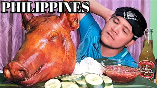 "Oven Cooked Pork Head | Mukbang Philippines | Collab w/ @DiskartengBasic inyaki eats