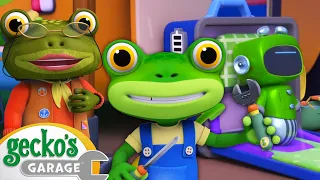 Rainy Day Recharge | Monster Truck| Animal for Kids | Truck and Bus Cartoon | Gecko's Garage