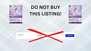 Possible fake Enchanted Elsa listing on TCGPlayer - be careful!