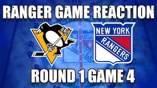 New York Rangers Lose 7-2 Against The Pittsburgh Penguins! Ranger Game Reaction (Round 1 Game 4)