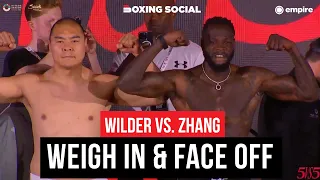Deontay Wilder vs. Zhilei Zhang | Full Weigh In & Face Off | TNT Sports Boxing