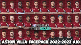 PES 2021 ASTON VILLA FACEPACK 2022-2023 ALL IN ONE