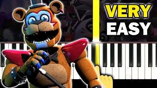 FNAF Security Breach - Opening Theme - VERY EASY Piano tutorial