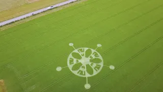 Winterbourne Stoke Down CROP CIRCLE 17.6.2018 SUPERKLONG EDIT 4K