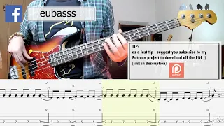 3 Doors Down - Kryptonite BASS COVER + PLAY ALONG TAB + SCORE