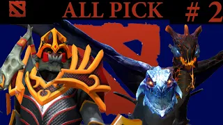 DOTA 2  DRAGON KNIGHT - JAKIRO  ALL PICK DUO (Gameplay ITA 4K)