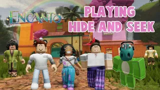 Playing ENCANTO HIDE and SEEK in Roblox as movie CHARACTERS! 🦋