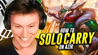HOW TO SOLO CARRY AS AZIR (KOREA HIGH-ELO)