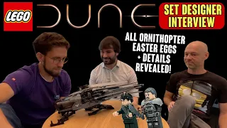 LEGO DUNE Ornithoper SET DESIGNER INTERVIEW + All Easter Eggs Revealed