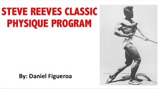 STEVE REEVES CLASSIC PHYSIQUE PROGRAM