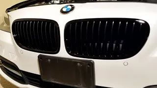 2011 - 2016 BMW 5 series F10 installing M performance grilles