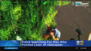 Man Seen Pointing Laser At Police Helicopter