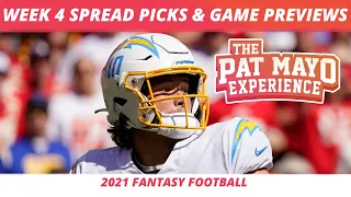 2021 Week 4 Picks Against The Spread, NFL Game Previews, Survivor Picks, Cust Corner Mini