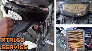 Tvs Apache RTR160 4V service | service RTR160 4V