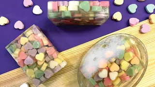 Making Some Conversation Heart Soap for Valentines Day!