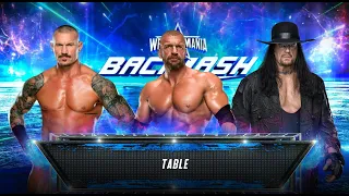 Randy Orten vs Triple H vs Undertaker Tabe Match || WWE2K23