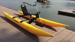 Easy to assemble and carry - Bikeboat Rec - Chiliboats Waterbike