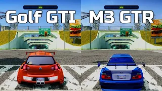 NFS Most Wanted: Volkswagen Golf GTI vs BMW M3 GTR - Drag Race