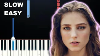 Birdy - Skinny Love (SLOW EASY PIANO TUTORIAL)