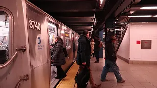 MTA New York City Subway World Trade Center Bound Alstom R160A (E) Train @ 7 Avenue-53 Street