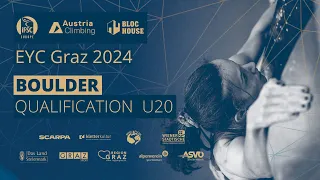 IFSC Bouldering QUALIFICATION U20 - European Youth Cup - Graz (AUT) 2024