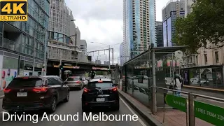 Driving Around The City | Melbourne Australia | 4K UHD