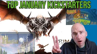 Top January Board Game Kickstarter Campaigns, Look-back, and Take Home Points