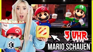 Schaue SUPER MARIO aus KINO FILM niemals 3 Uhr Nachts wenn JEMAND an HAUS TÜR ist (Lucky BLOCK)