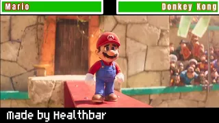 Mario vs Donkey Kong With Healthbars| Healthbar