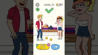 Draw Love Story | Level 75 Gameplay Android/iOS Puzzle Mobile Game #shorts