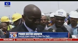 News@10: Fashola Inspects Transmission Facility In Lagos  Pt.2 -- 08/02/16