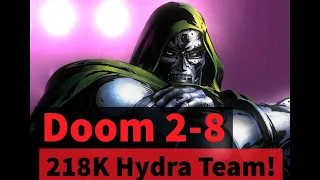 218K Hydra Team! Doom 2-8 Campaign Unlock Guide (No Ebony Maw) | Marvel Strike Force - Free to Play