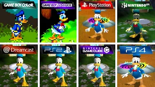 Donald Duck Goin' Quakers (2000) GBC vs GBA vs PS1 vs N64 vs Dreamcast vs PS2 vs GameCube vs PS4