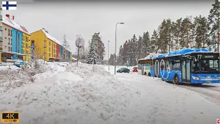 Extreme Snowfall & Snowstorm in Finland 🇫🇮  [4K]