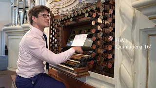 The 1728 Trost Organ in Waltershausen, Germany | Bálint Karosi | Demonstration of Stops