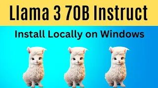 Meta Llama 3 70B Instruct Local Installation on Windows Tutorial