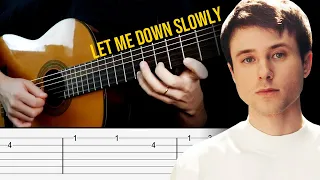 LET ME DOWN SLOWLY Guitar Tabs Tutorial (Alec Benjamin)