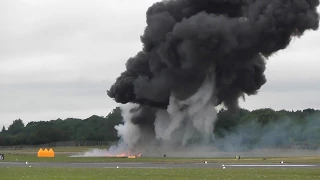 Army air Corps AgustaWestland Apache AH1 Display with explosions  RIAT Air Show Fairford 20