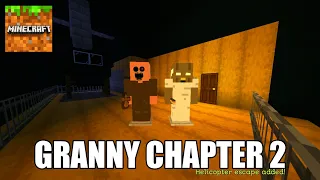 Granny Chapter 2 In Minecraft Full Gameplay (Helicopter Escape)