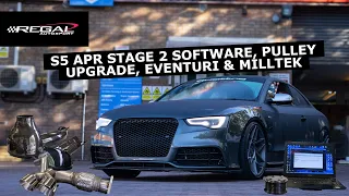 483HP & 420lbfts with APR Stage 2 ECU, TCU, Pulley, Eventuri & Milltek Exhaust on an Audi B8.5 S5