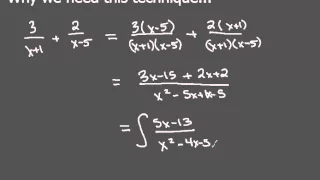 8-5 Ex 1 How to Set Up Partial Fraction Decomposition