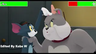 Tom and Jerry vs. Spike and Toots with healthbars