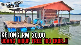 MEMANCING DI KELONG PAKSU | UDANG HIDUP PERCUMA 100 EKOR