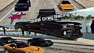 NFS Heat | 1320 Drag Racing PT.2 w/ GTR Engine Swapped C10 Truck